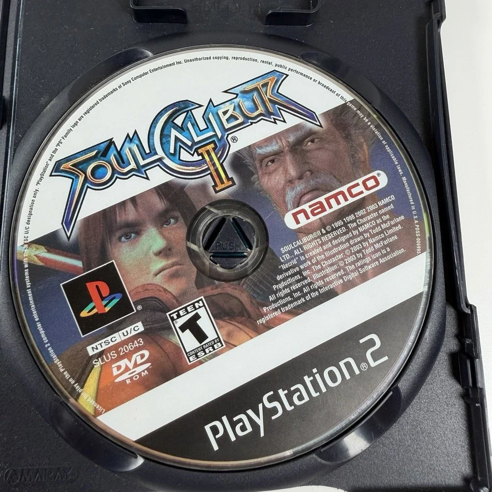 Soul Calibur II (Sony PlayStation 2, 2003) Box And Disc No Manual